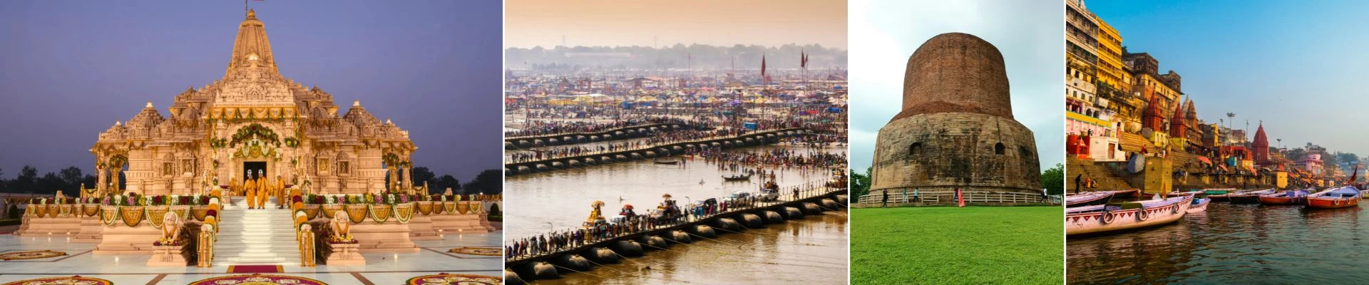 Varanasi, Sarnath, Prayagraj, Chitrakoot, Ayodhya